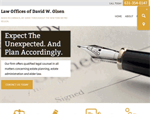 Tablet Screenshot of davidwolsenlaw.com